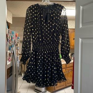 Aeom black and gold dress from VICI Dolls